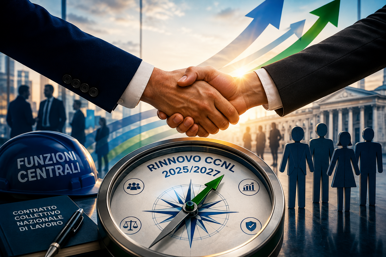 CCNL Funzioni Centrali 2025-2027 — tabelle retributive e conteggio degli arretrati